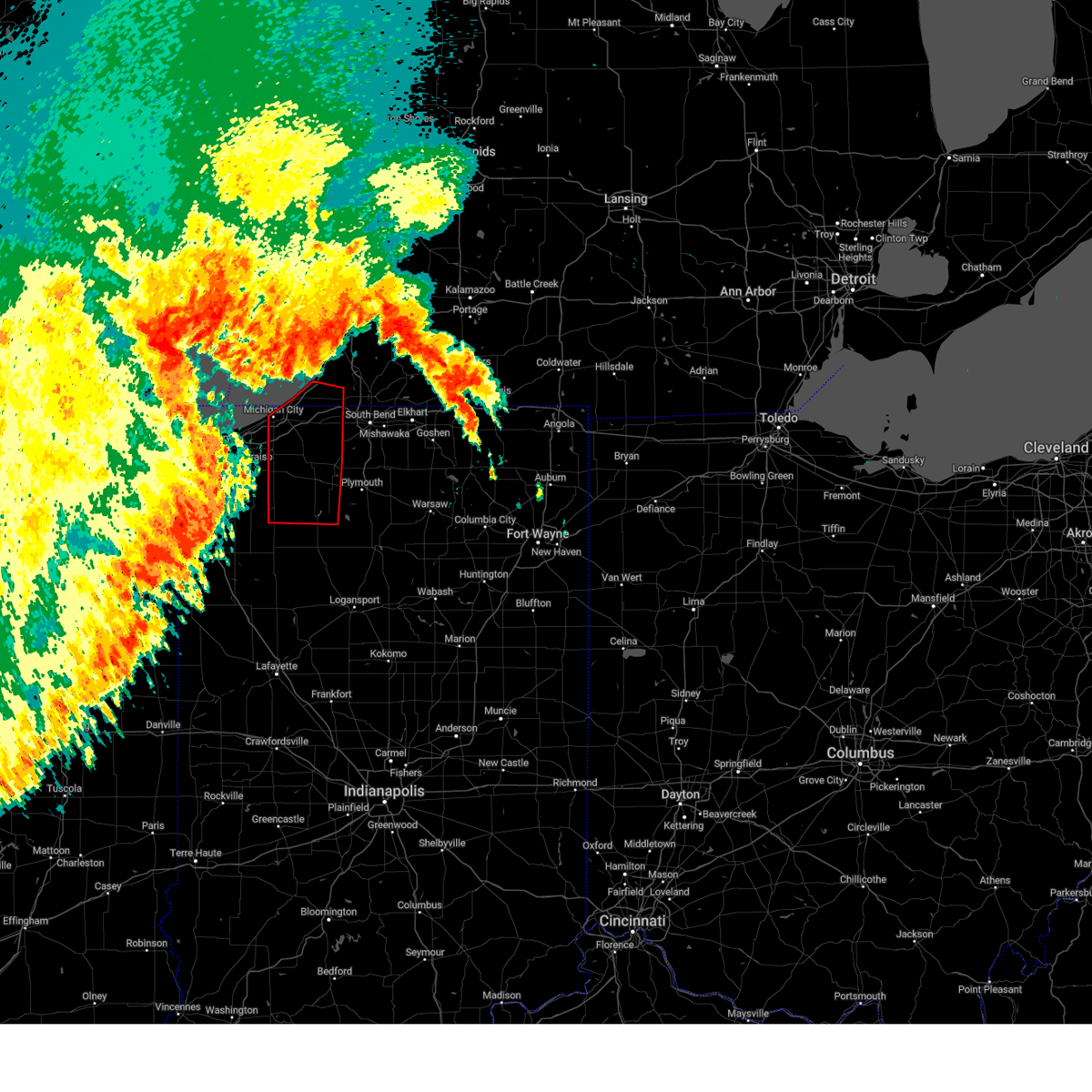 Interactive Hail Maps Hail Map for La Porte, IN(03)