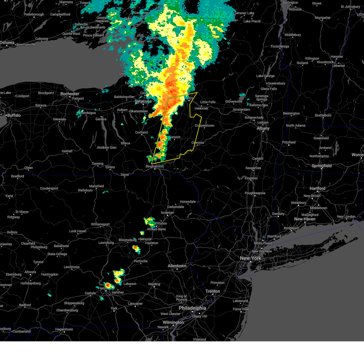 Interactive Hail Maps - Hail Map for Norwich, NY
