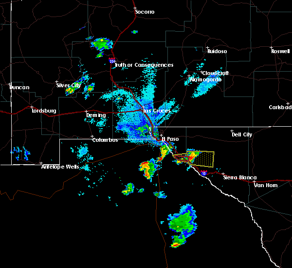 Interactive Hail Maps Hail Map for Tornillo, TX