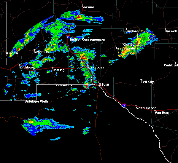 Interactive Hail Maps Hail Map for Radium Springs, NM