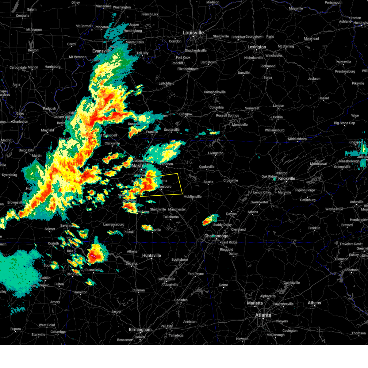 Interactive Hail Maps Hail Map for Franklin, TN