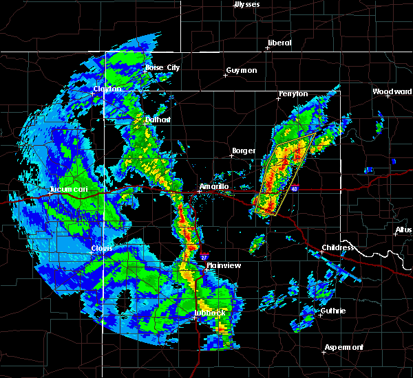 Interactive Hail Maps Hail Map for Canadian, TX