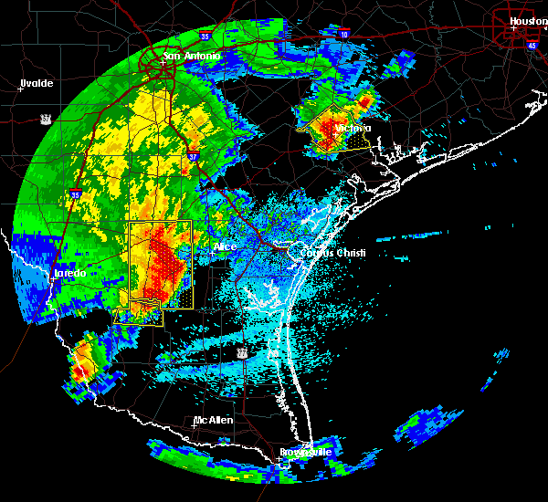 Interactive Hail Maps Hail Map for Alice Acres, TX