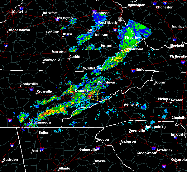 April Weather Map For Dandridge Tn Interactive Hail Maps Hail Map for Dandridge, TN