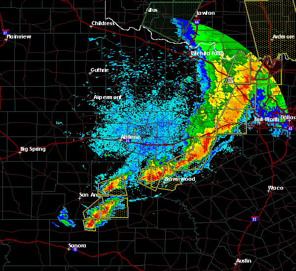 Interactive Hail Maps Hail Map for Brownwood, TX
