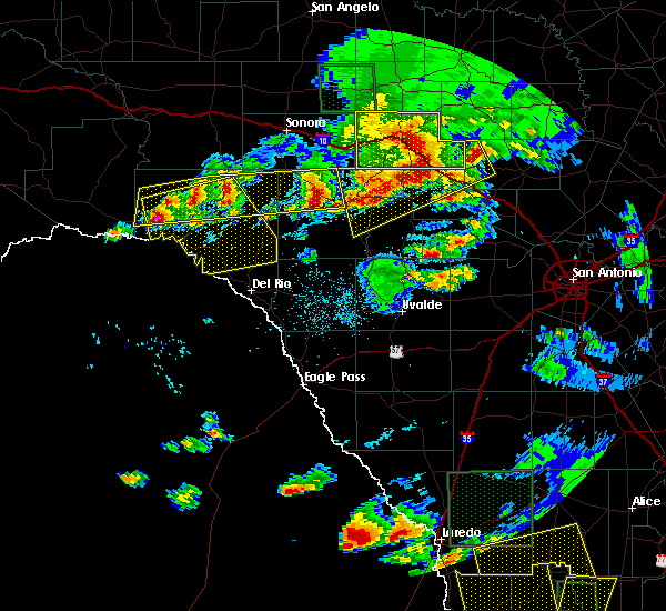 Interactive Hail Maps Hail Map for Rocksprings, TX