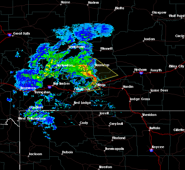 Interactive Hail Maps Hail Map for Roundup, MT