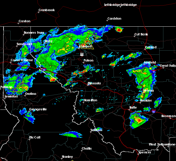 Interactive Hail Maps Hail Map for Kicking Horse, MT