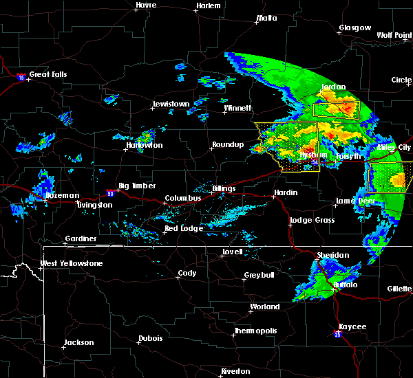 Interactive Hail Maps Hail Map for Hysham, MT