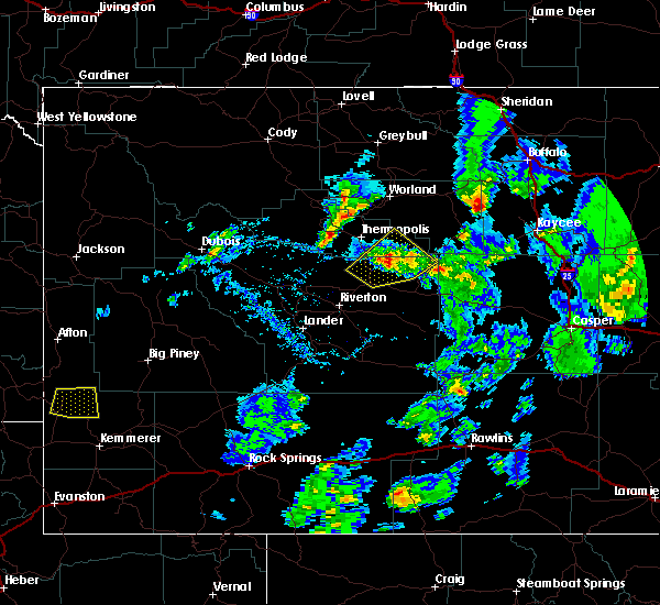 Interactive Hail Maps Hail Map for Shoshoni, WY