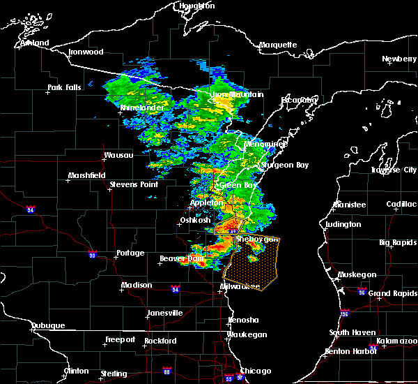 Interactive Hail Maps Hail Map for Manitowoc, WI