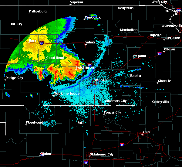 Interactive Hail Maps Hail Map for Hutchinson, KS