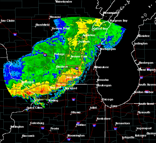 Interactive Hail Maps Hail Map for Evansville, WI