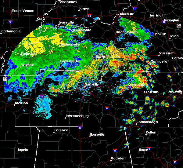 Interactive Hail Maps Hail Map for Bowling Green, KY