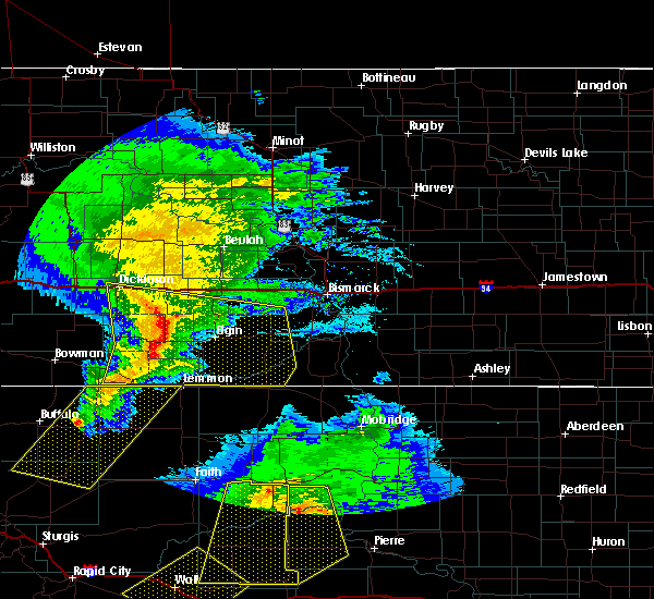 Interactive Hail Maps Hail Map for Dickinson, ND