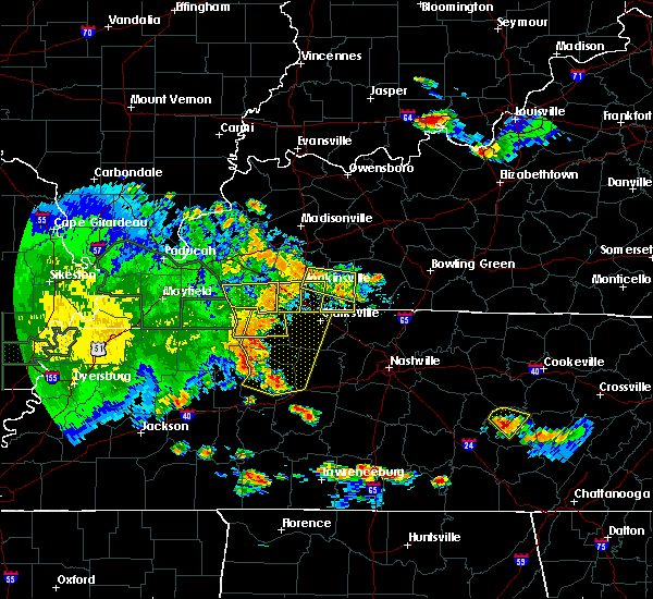 Interactive Hail Maps Hail Map for Fort Campbell North, KY