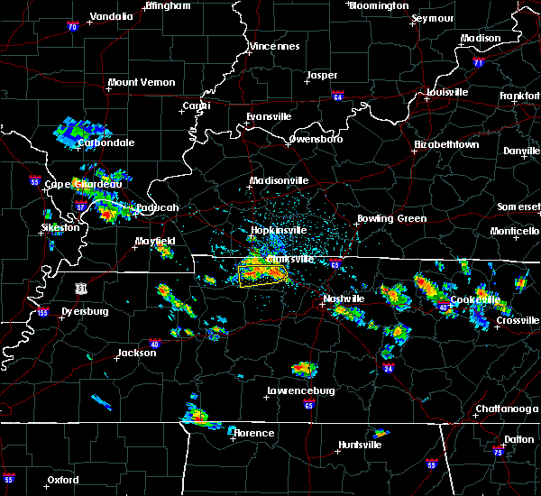 Interactive Hail Maps Hail Map for Clarksville, TN