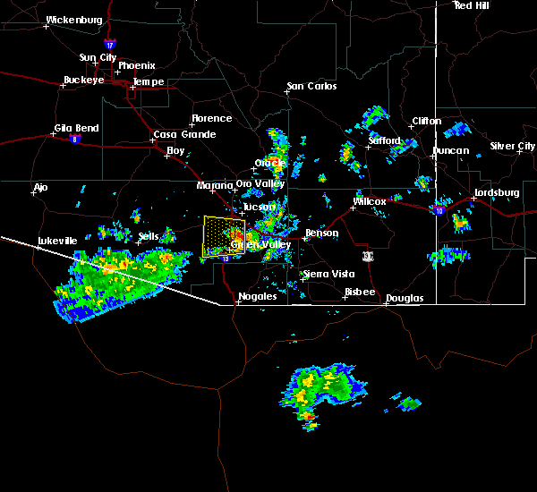 Interactive Hail Maps Hail Map for Tucson, AZ