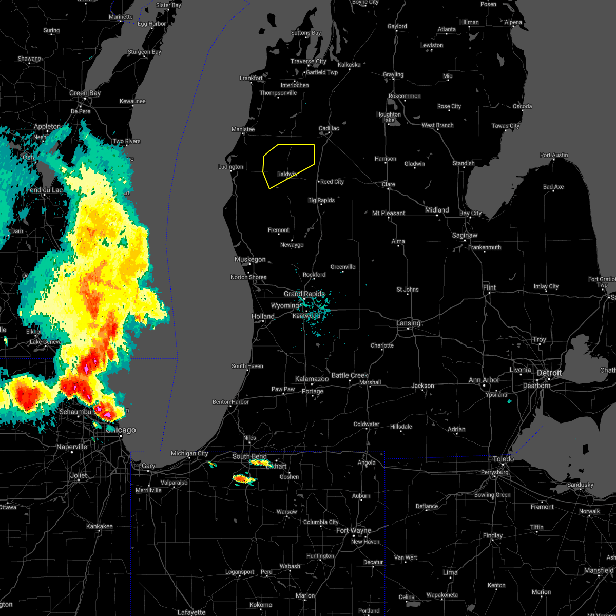 Interactive Hail Maps Hail Map for Baldwin, MI
