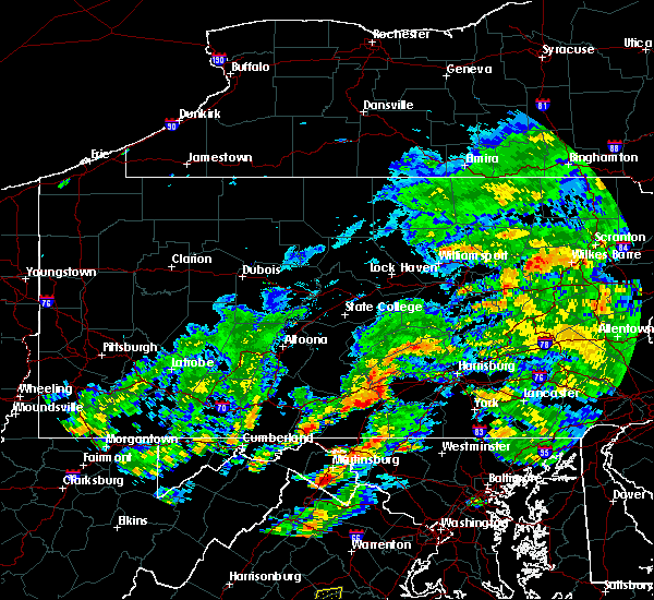 Interactive Hail Maps Hail Map for Shippensburg University, PA