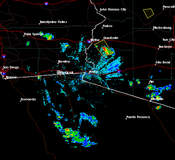 Interactive Hail Maps Hail Map for Quartzsite, AZ