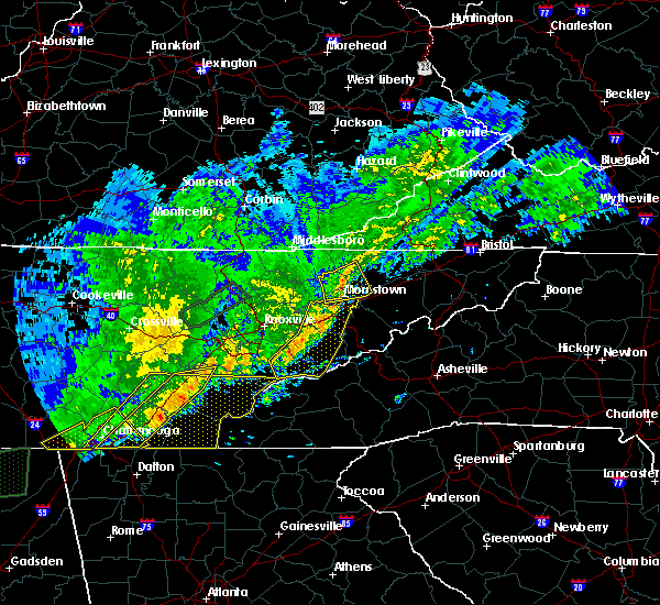 Interactive Hail Maps Hail Map for Gatlinburg, TN