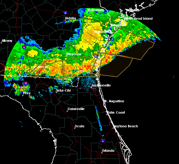 Interactive Hail Maps Hail Map for Brunswick, GA