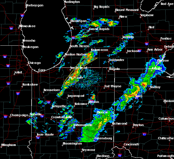 Interactive Hail Maps Hail Map for South Bend, IN(07)