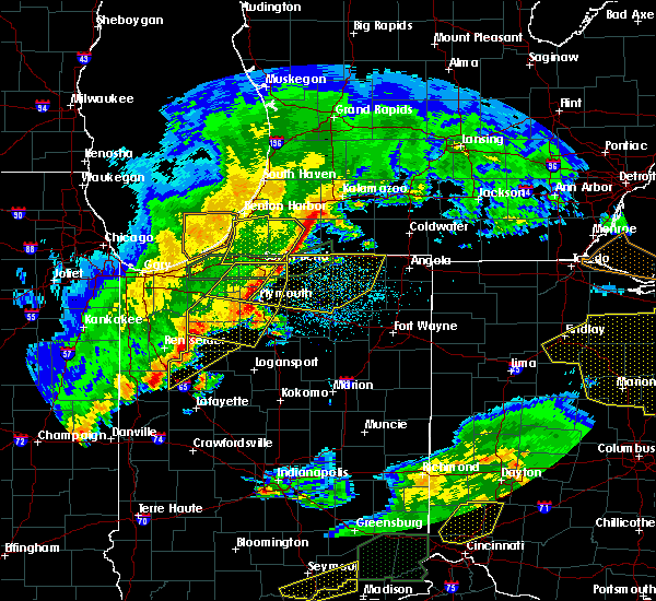 Interactive Hail Maps Hail Map for Leesburg, IN