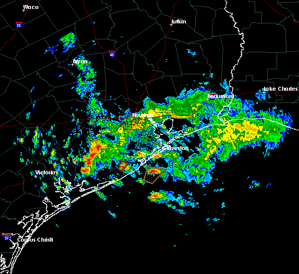 Interactive Hail Maps Hail Map for Brazoria, TX