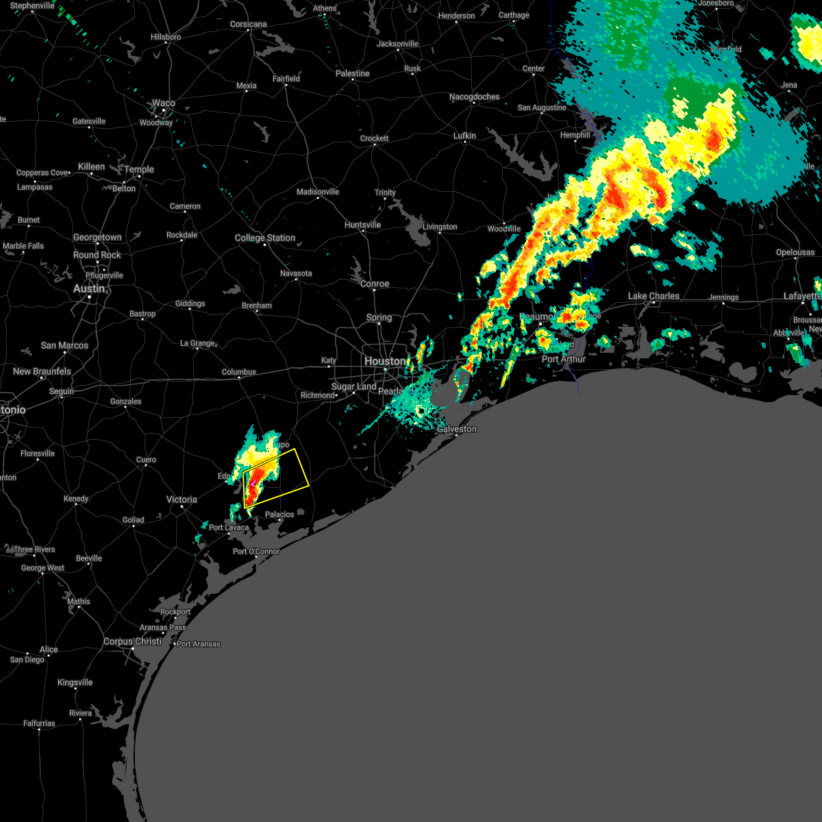 Interactive Hail Maps Hail Map for Ganado, TX