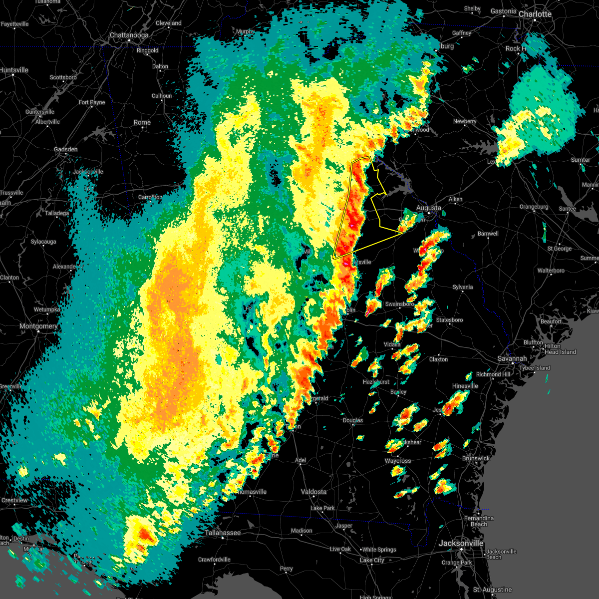 Interactive Hail Maps Hail Map for Crawfordville, GA