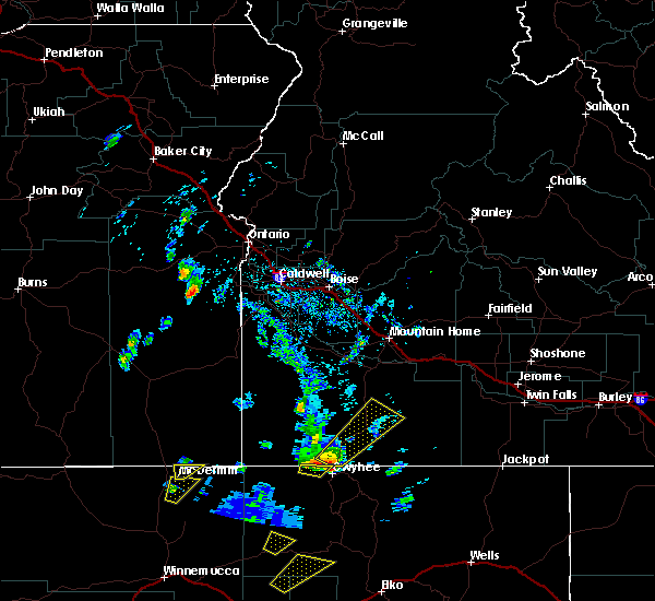 Interactive Hail Maps Hail Map for Owyhee, NV