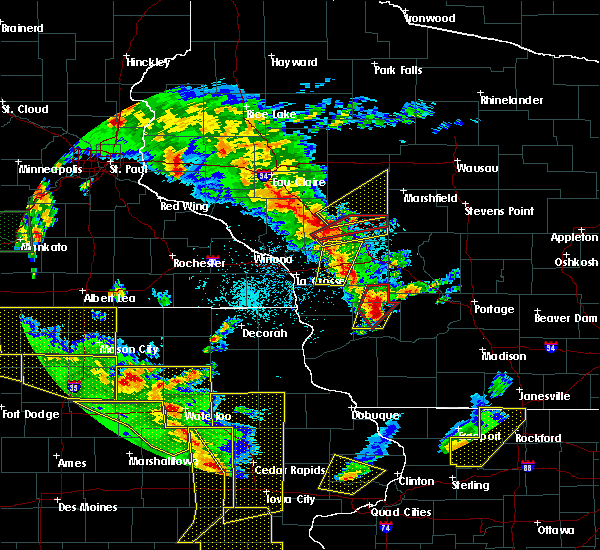 Interactive Hail Maps Hail Map for Alma Center, WI