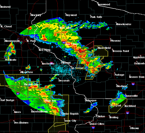 Interactive Hail Maps Hail Map for Alma Center, WI