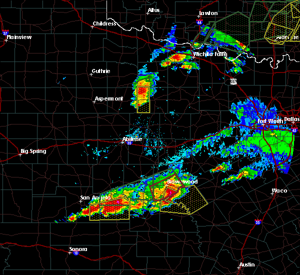 Interactive Hail Maps Hail Map for Brownwood, TX