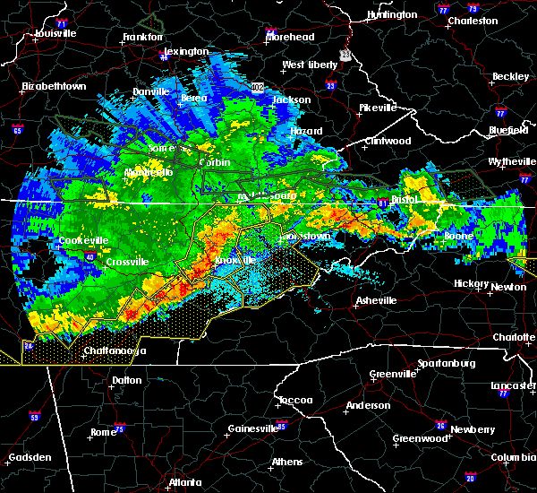 Interactive Hail Maps Hail Map for Gatlinburg, TN