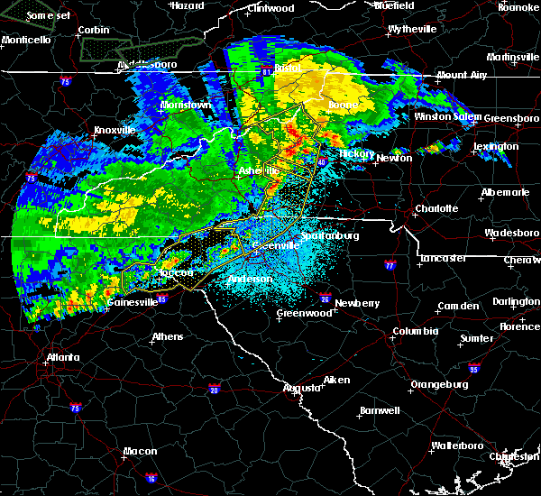Interactive Hail Maps Hail Map for Bakersville, NC