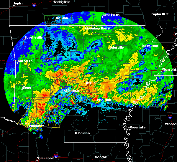 Interactive Hail Maps Hail Map for Hot Springs Village, AR