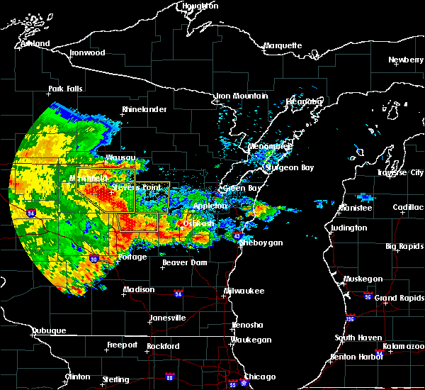 Interactive Hail Maps Hail Map for Wautoma, WI