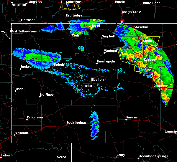 Interactive Hail Maps Hail Map for Ten Sleep, WY