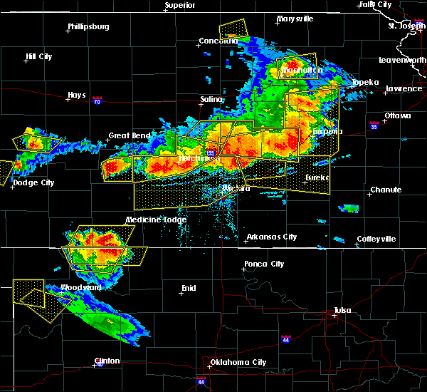 Interactive Hail Maps Hail Map for Hutchinson, KS