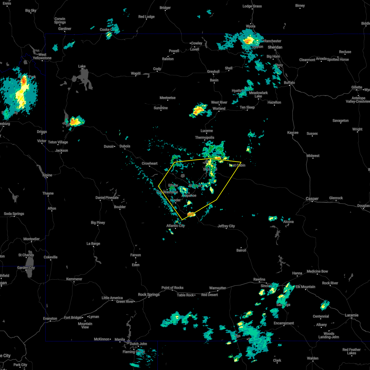 Interactive Hail Maps Hail Map for Lander, WY