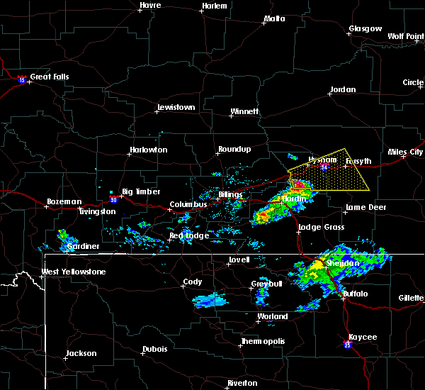 Interactive Hail Maps Hail Map for Hysham, MT