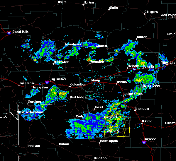 Interactive Hail Maps Hail Map for Ten Sleep, WY