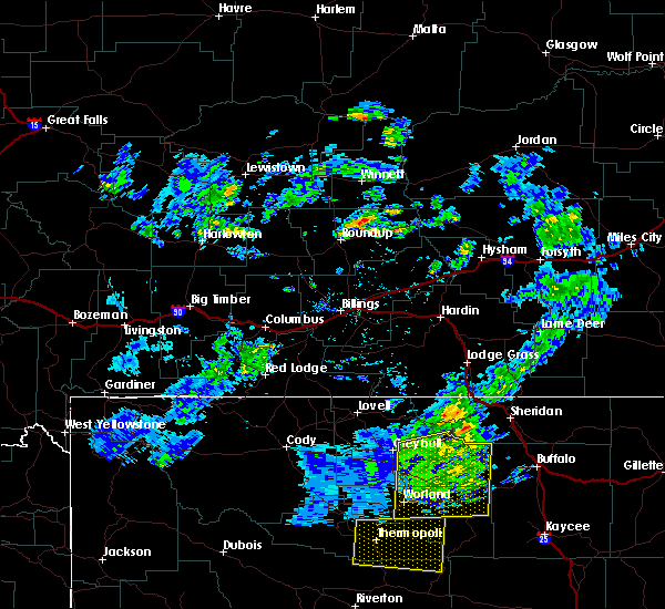 Interactive Hail Maps Hail Map for Ten Sleep, WY