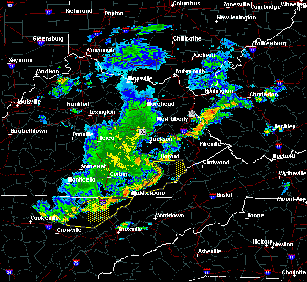 Interactive Hail Maps Hail Map for Hazard, KY