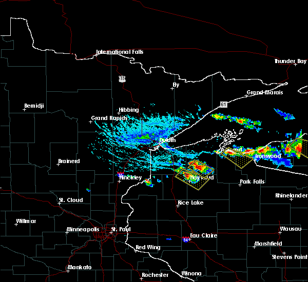 Interactive Hail Maps Hail Map for Saxon, WI
