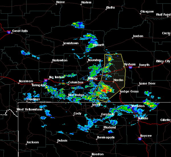 Interactive Hail Maps Hail Map for Hysham, MT