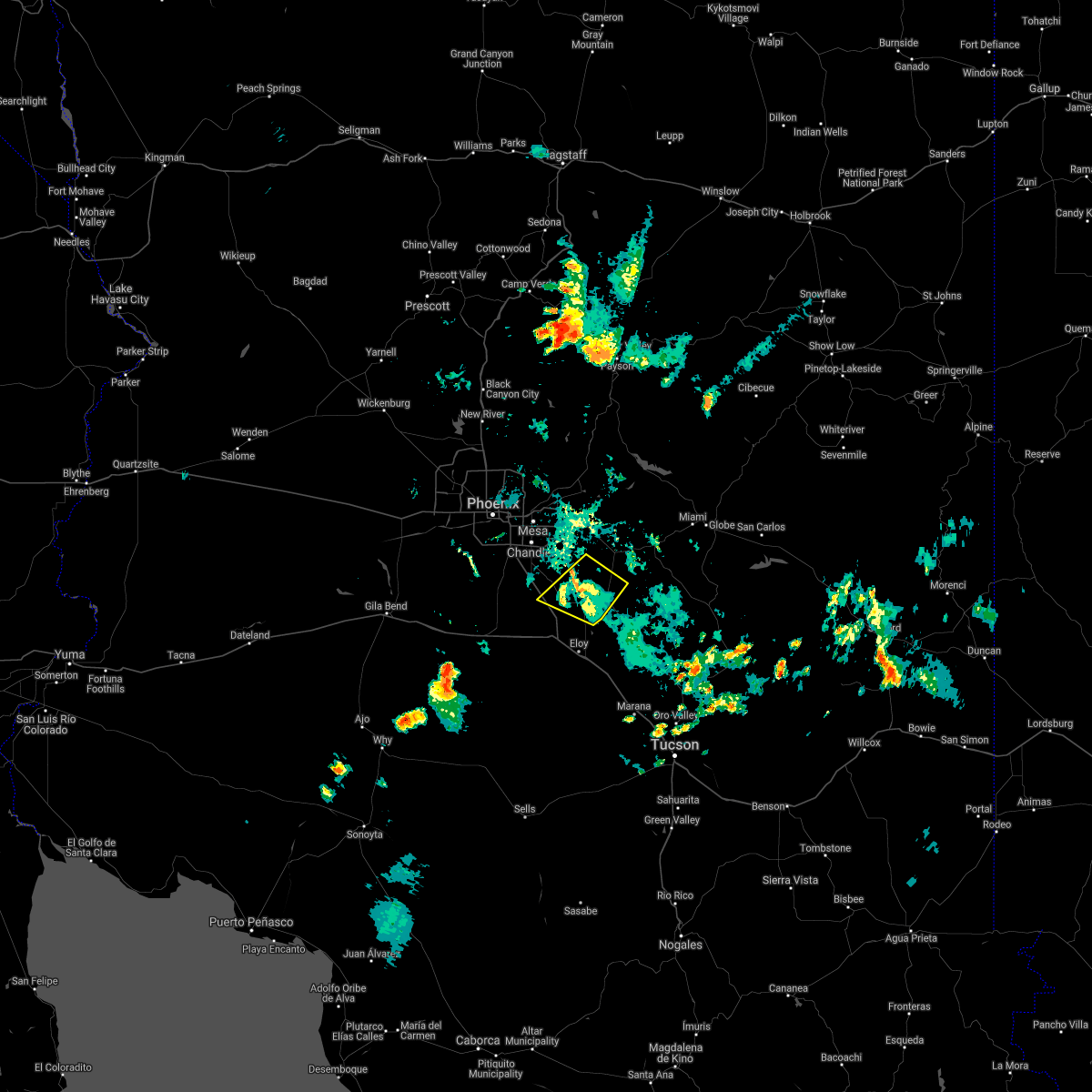 Interactive Hail Maps Hail Map for Sacaton Flats Village, AZ